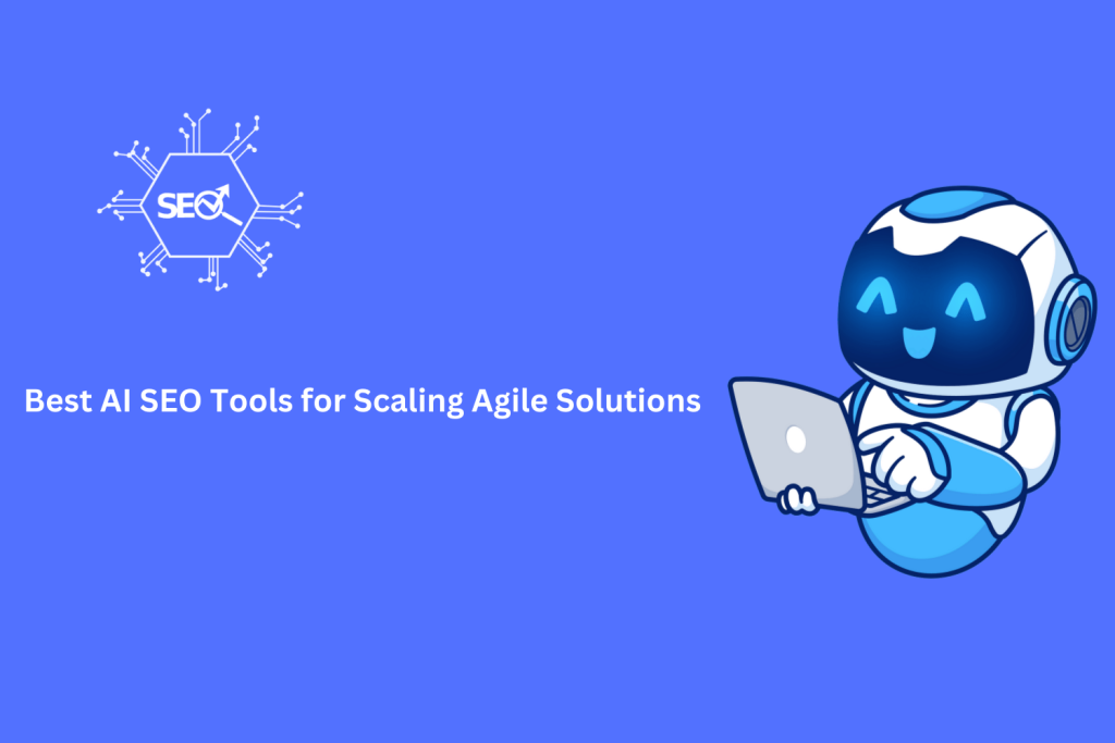 Illustration of top AI SEO tools optimizing workflows and scaling agile solutions efficiently in 2025.